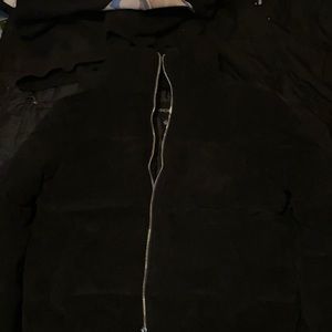 Black puffer jacket